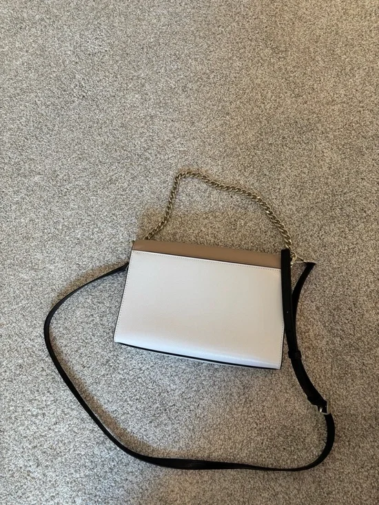 kate spade Two-Tone Taupe and White Crossbody Bag - Picture 2 of 2